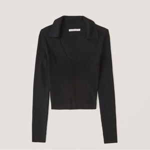 Abercrombie and Fitch elevated rib knit polo